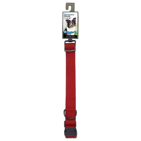 DIGGERS Adjustable Collar, 18 to 26 in L Collar, 1 in W Collar, Red 2958001